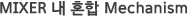 MIXER 내 혼합 Mechanism
